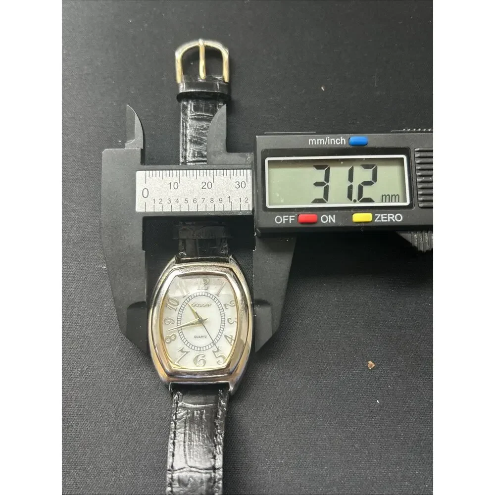 Gossip White Dial Black Band Women’s Quartz Watch